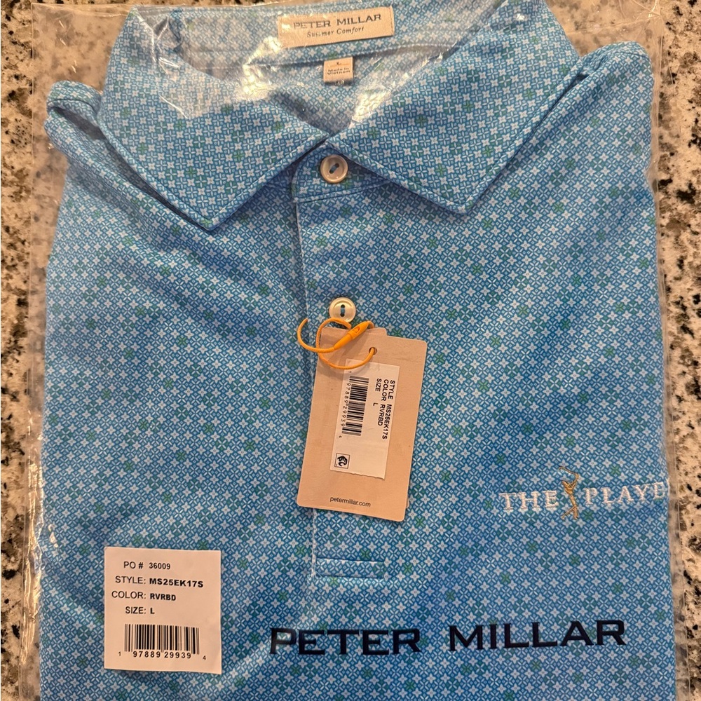 Peter Millar Blue Men's Shirt